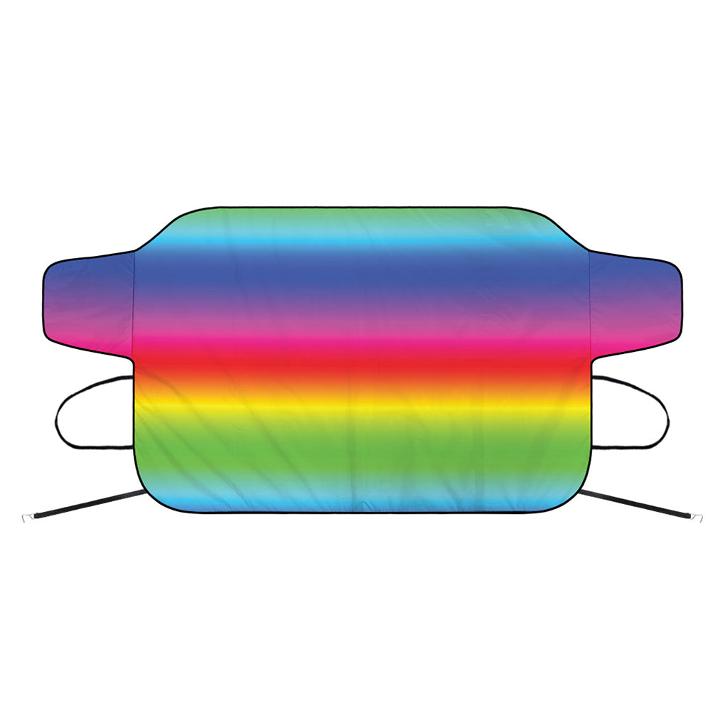 Rainbow Print Car Windshield Snow Cover