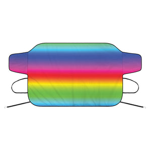 Rainbow Print Car Windshield Snow Cover