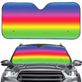 Rainbow Print Car Windshield Sun Shade