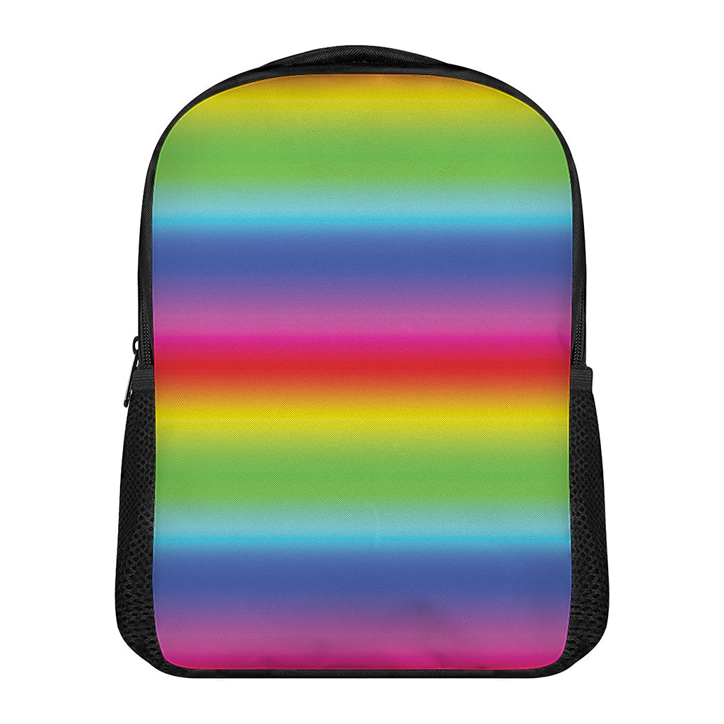 Rainbow Print Casual Backpack