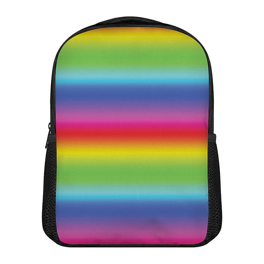 Rainbow Print Casual Backpack