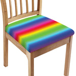 Rainbow Print Chair Cushion Cover