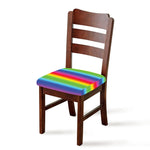 Rainbow Print Chair Cushion Cover