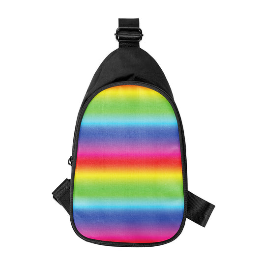 Rainbow Print Chest Bag