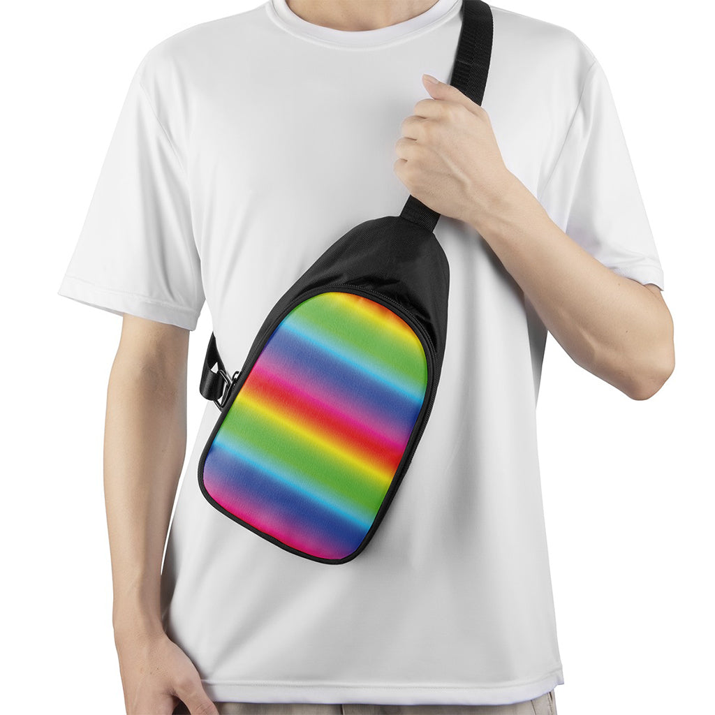 Rainbow Print Chest Bag