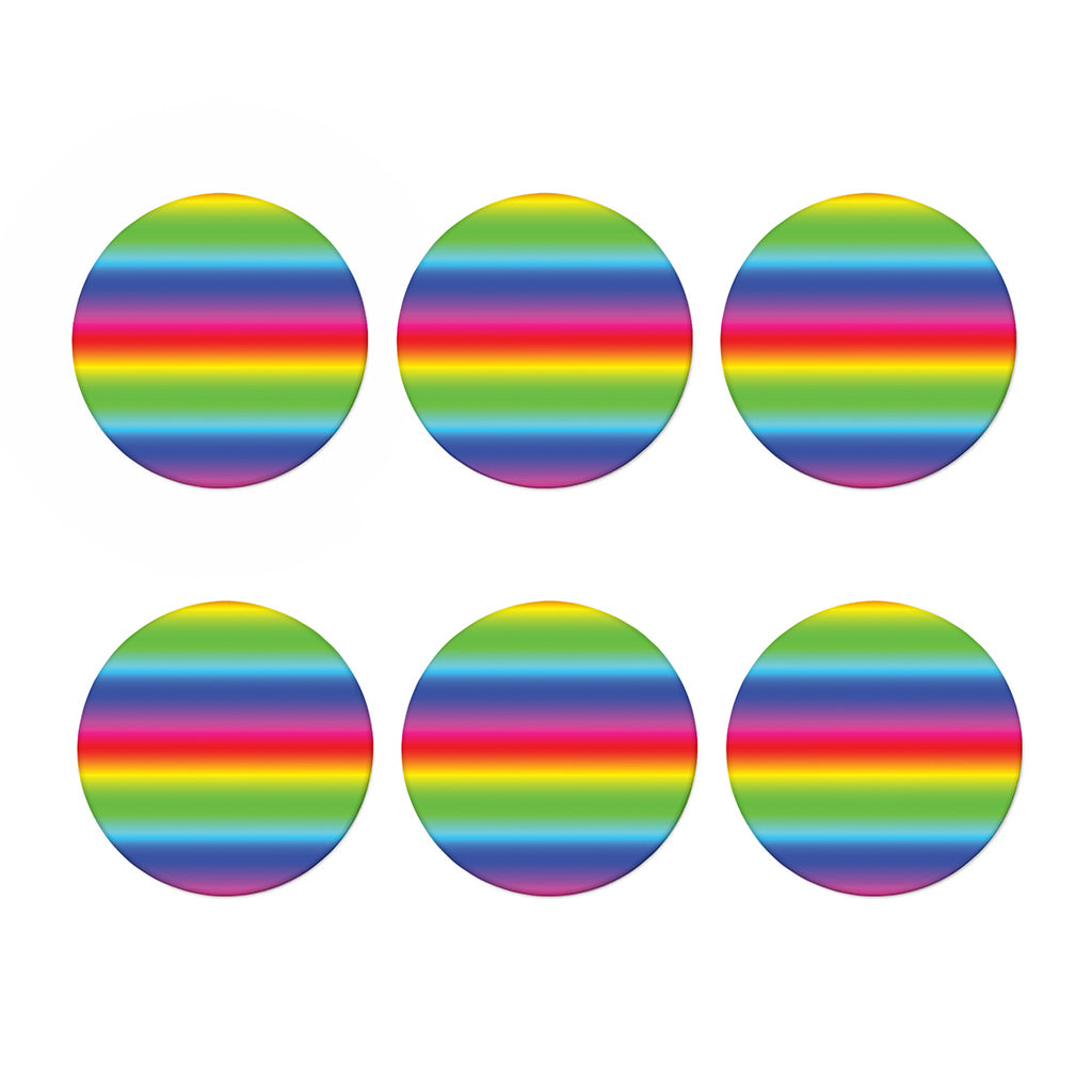 Rainbow Print Coaster Set