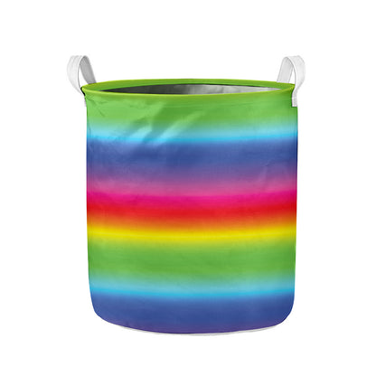 Rainbow Print Collapsible Laundry Basket