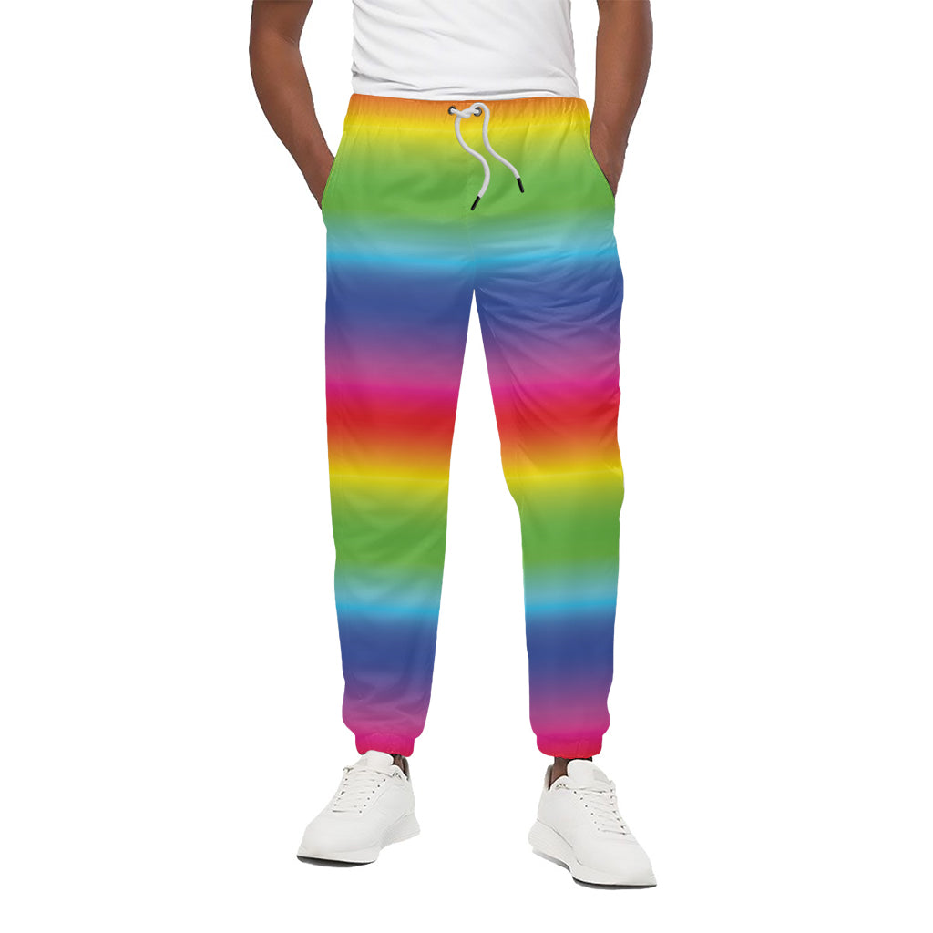 Rainbow Print Cotton Pants