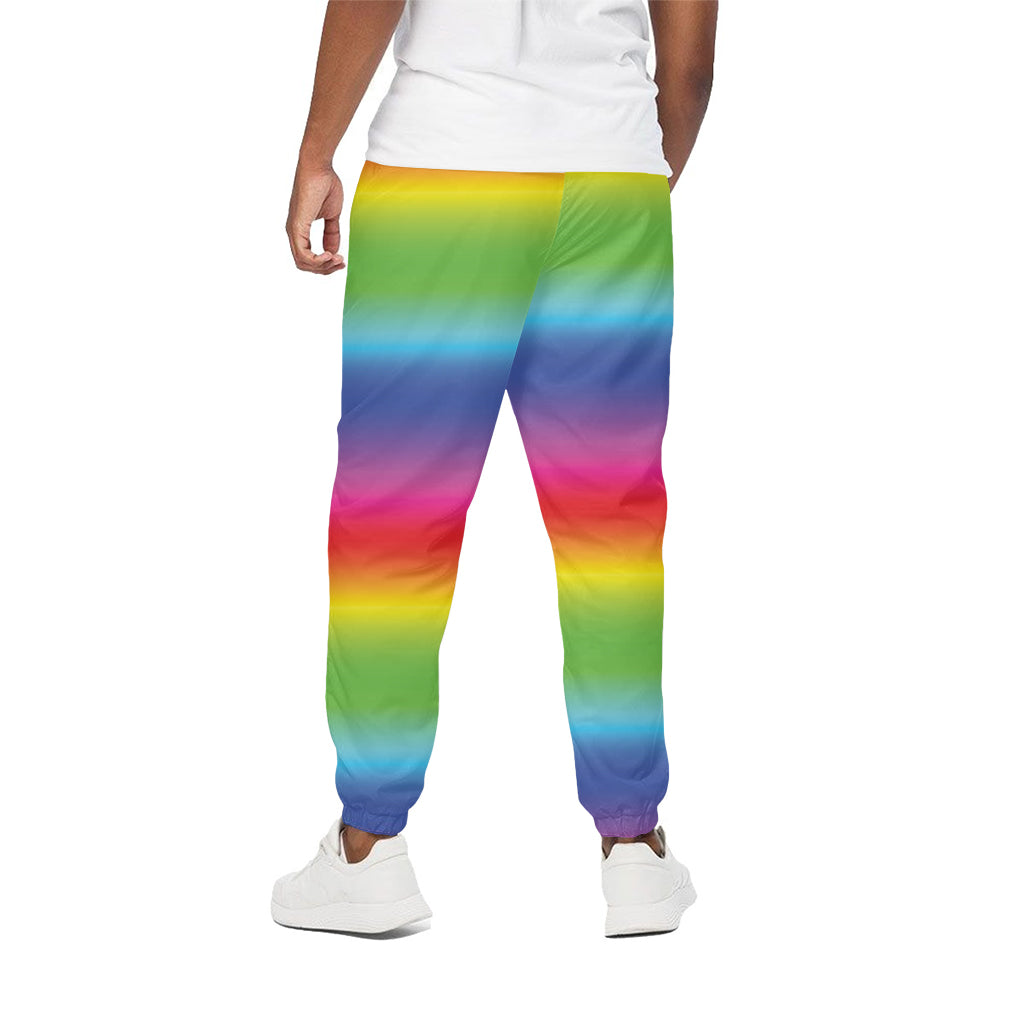 Rainbow Print Cotton Pants