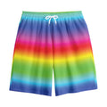 Rainbow Print Cotton Shorts