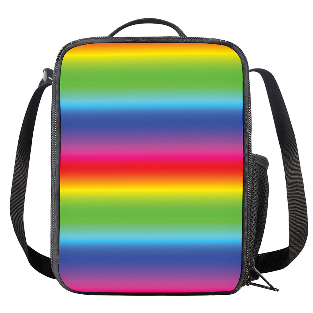 Rainbow Print Crossbody Lunch Bag