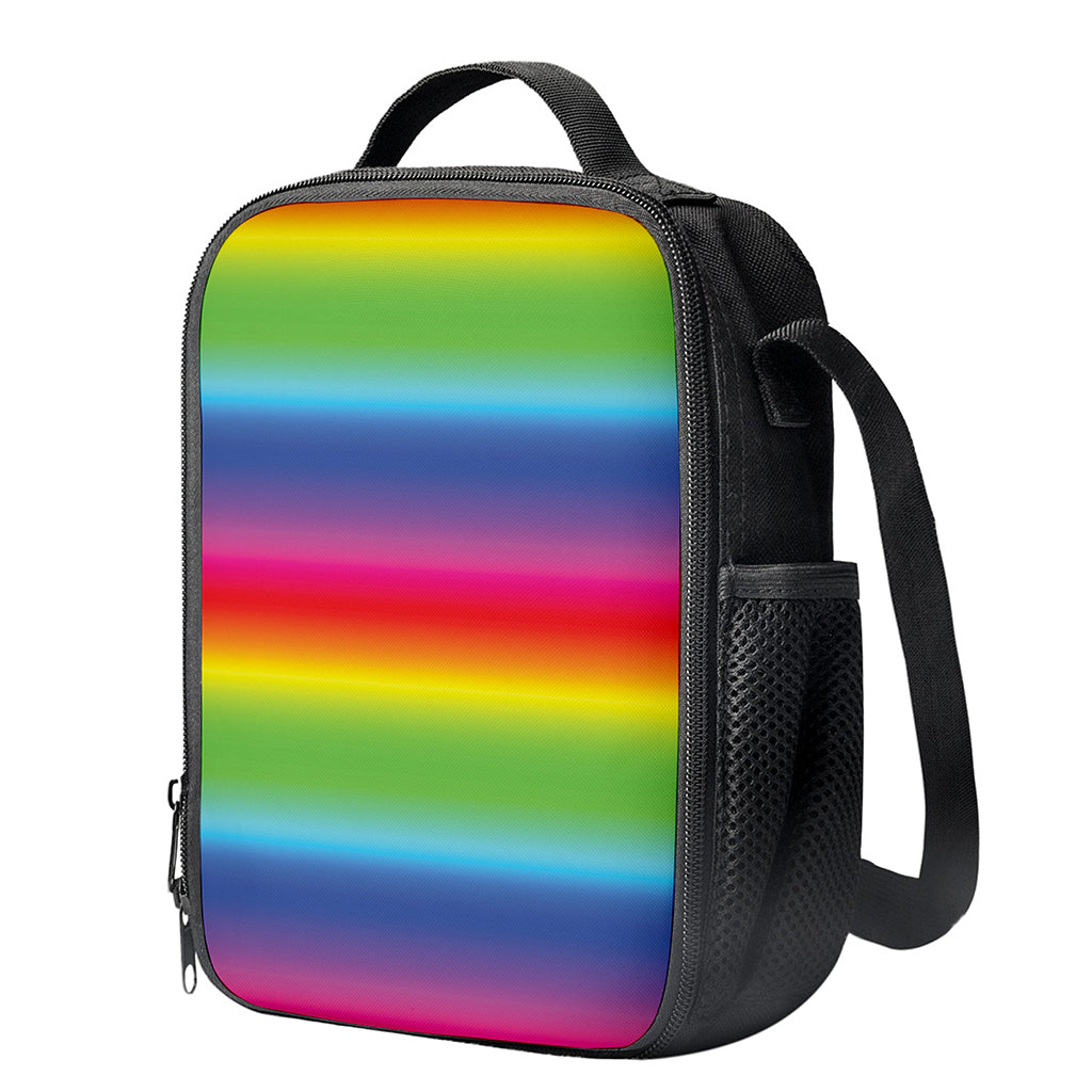 Rainbow Print Crossbody Lunch Bag