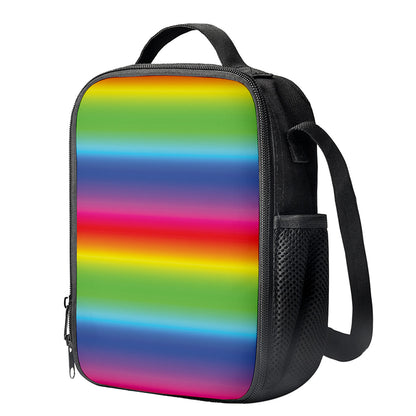 Rainbow Print Crossbody Lunch Bag