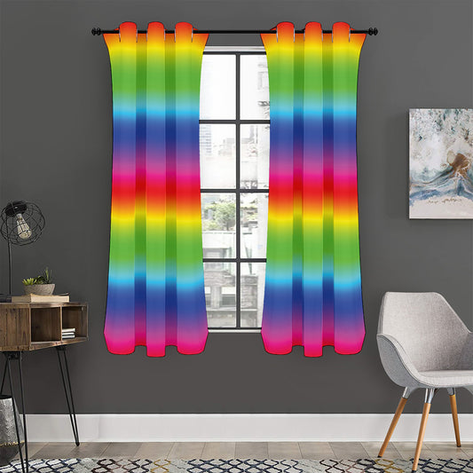 Rainbow Print Curtain