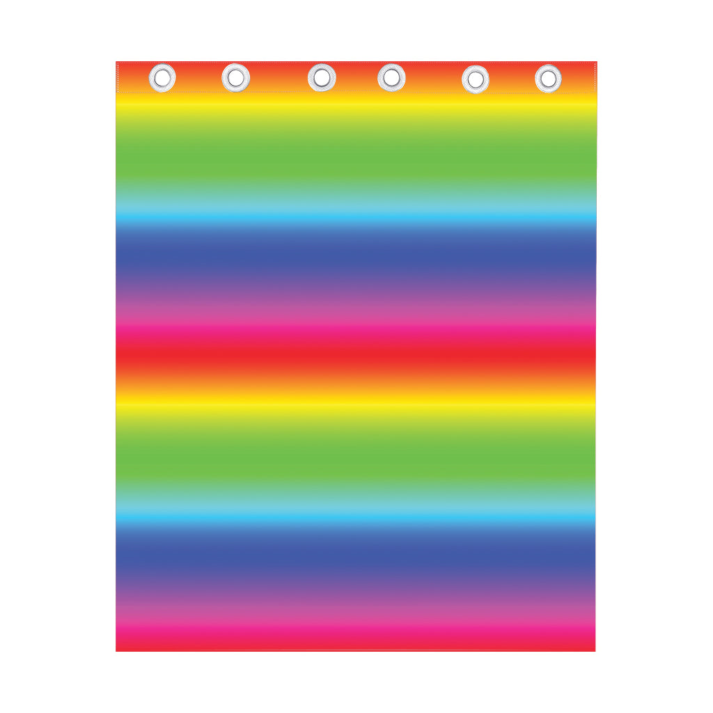 Rainbow Print Curtain