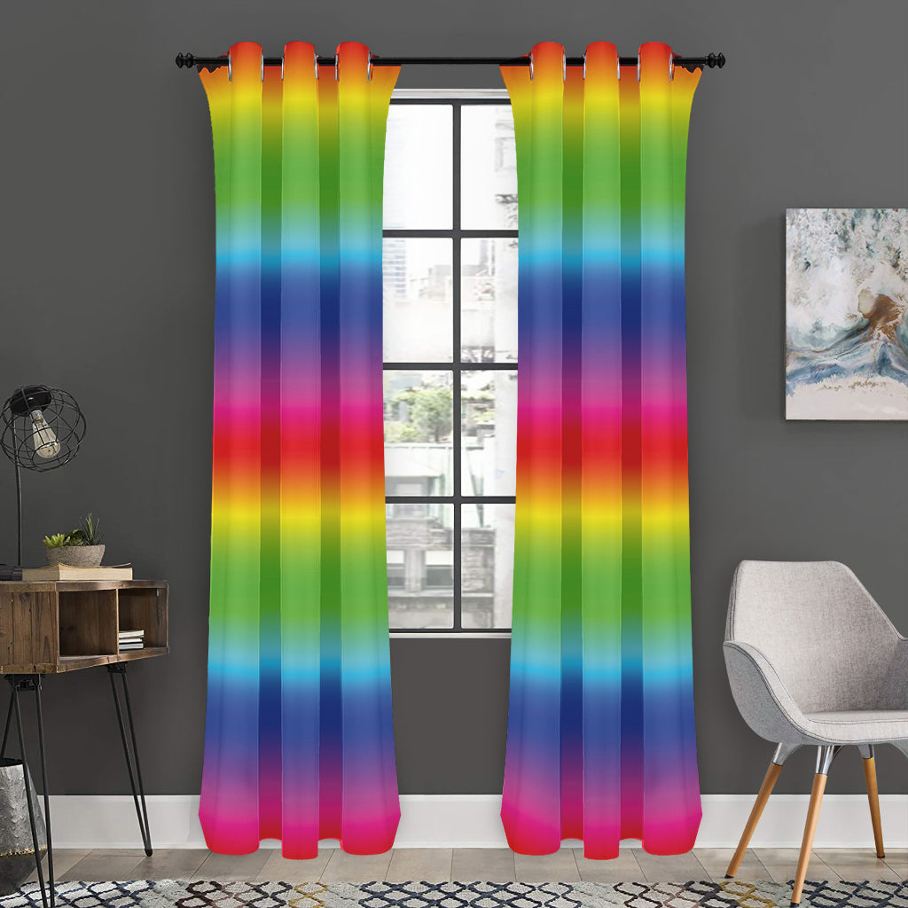 Rainbow Print Curtain