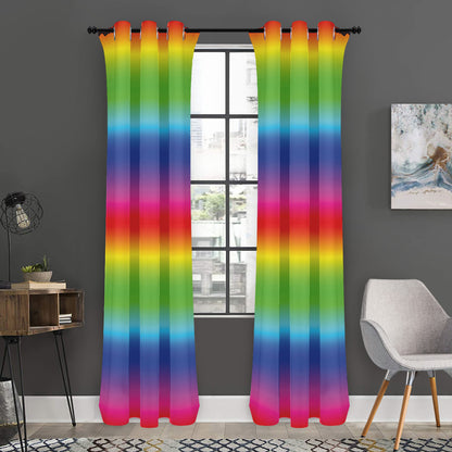 Rainbow Print Curtain