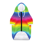 Rainbow Print Dog Zip Up Hoodie