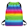 Rainbow Print Drawstring Backpack