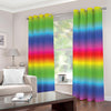 Rainbow Print Extra Wide Grommet Curtains