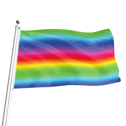 Rainbow Print Flag