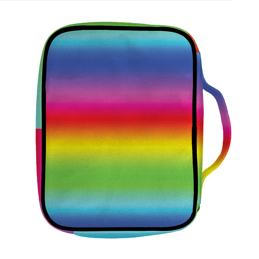 Rainbow Print Front Pocket Bible Bag