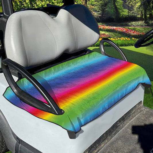 Rainbow Print Golf Cart Seat Cover