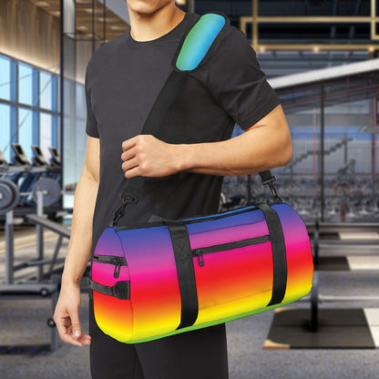 Rainbow Print Gym Bag