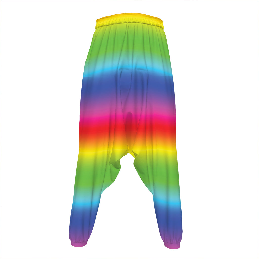 Rainbow Print Hammer Pants