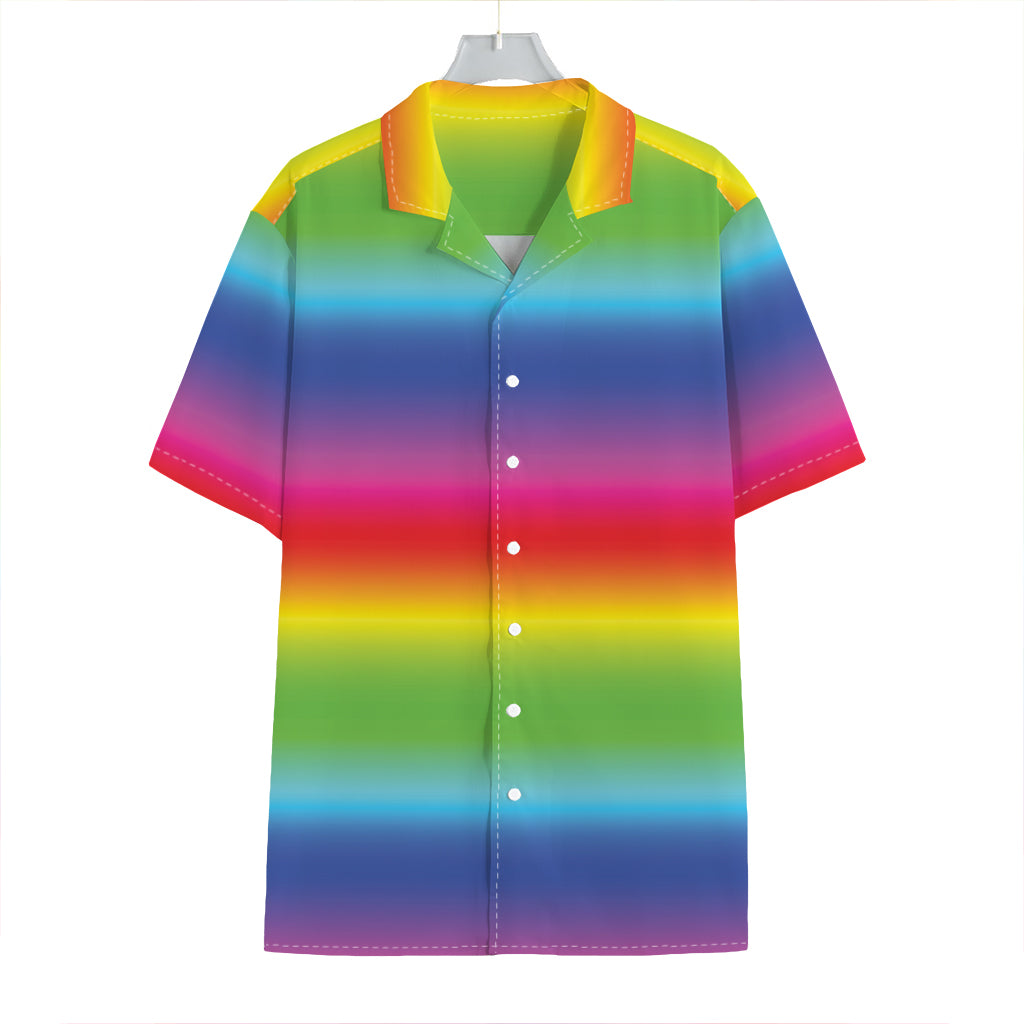 Rainbow Print Hawaiian Shirt