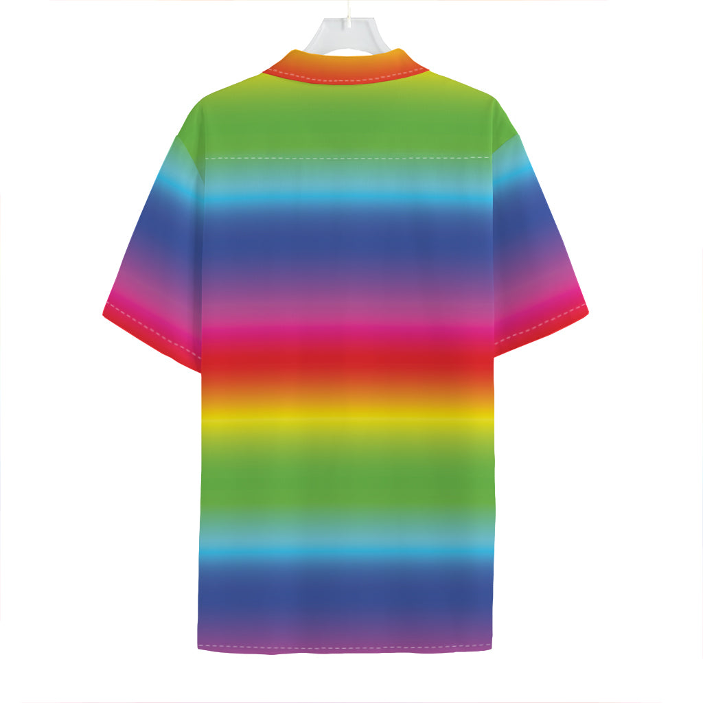 Rainbow Print Hawaiian Shirt