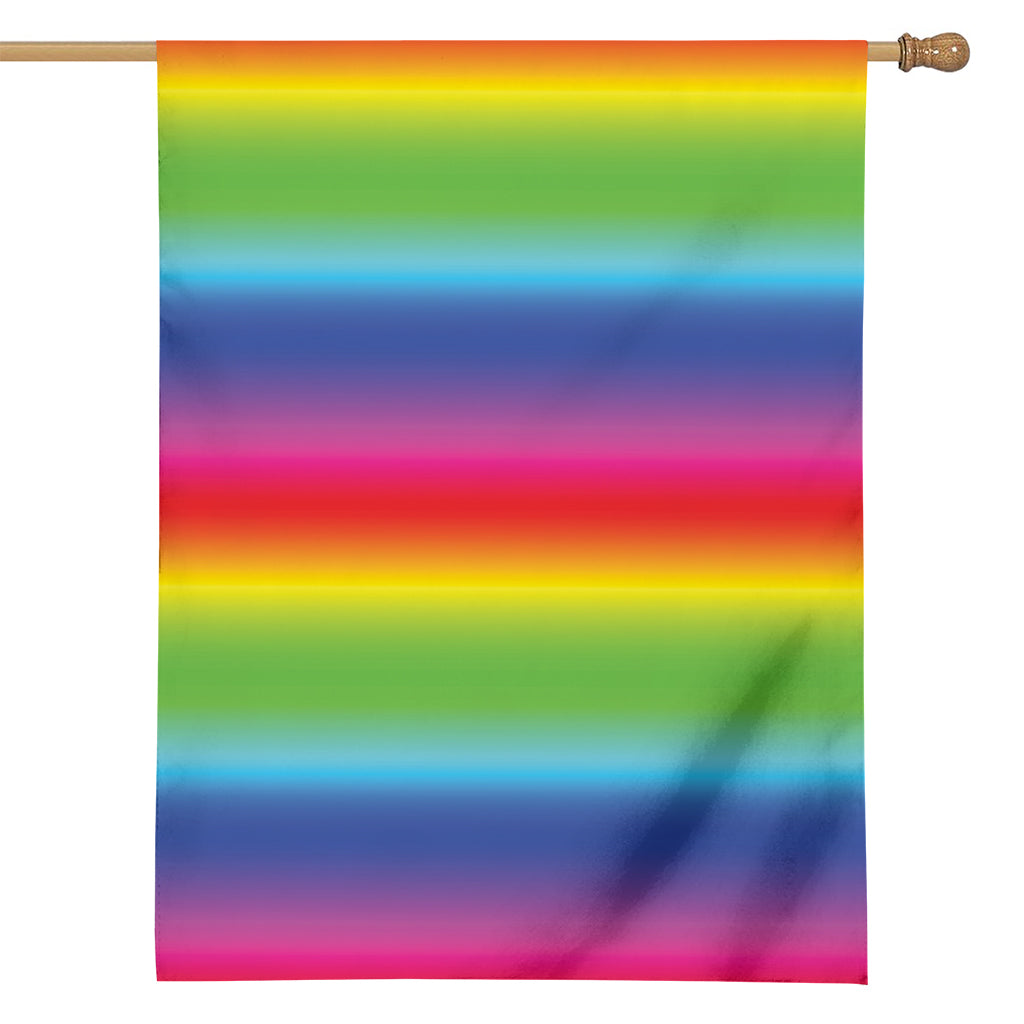 Rainbow Print House Flag
