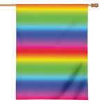 Rainbow Print House Flag