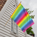 Rainbow Print House Flag