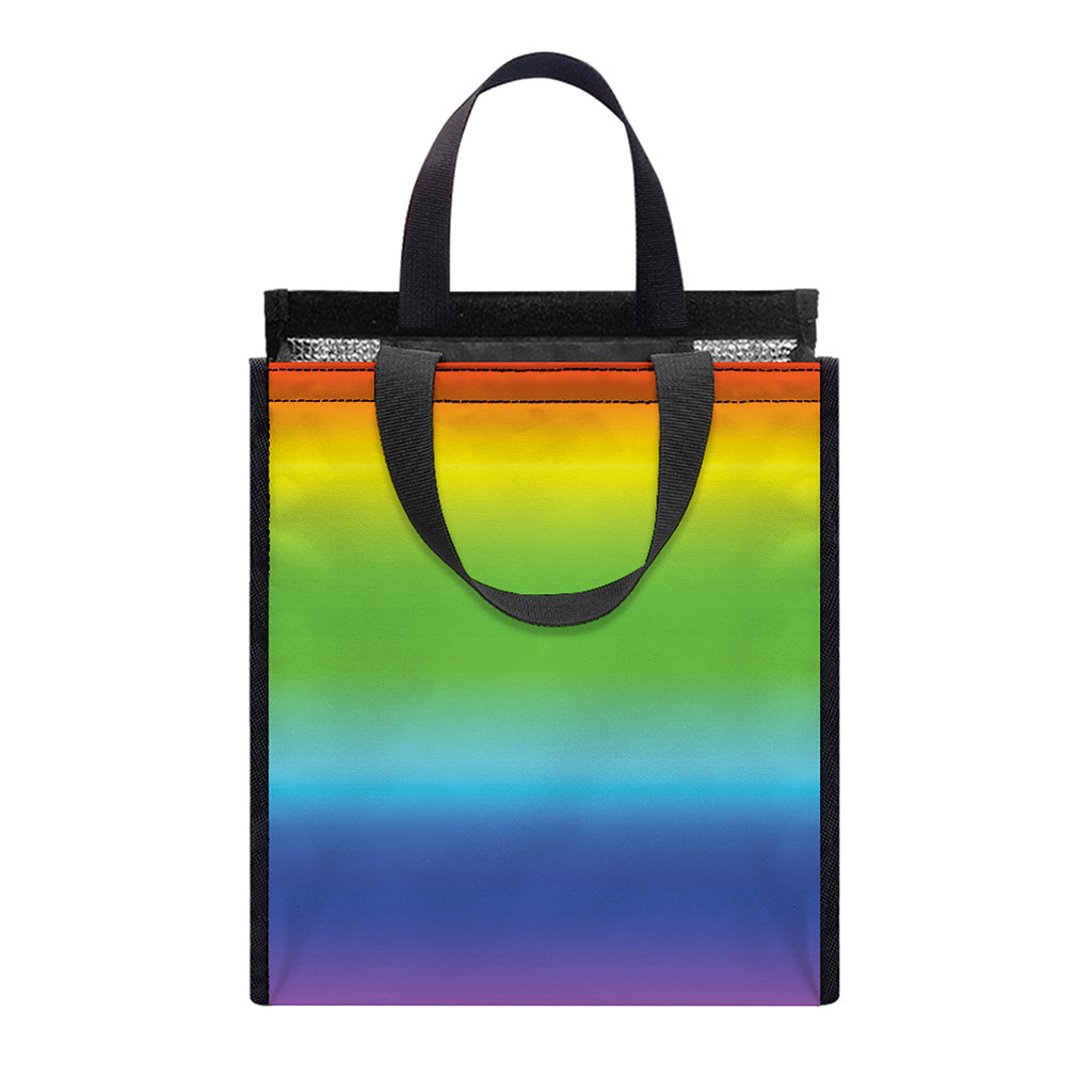 Rainbow Print Insulated Lunch Tote