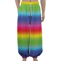 Rainbow Print Lantern Pants