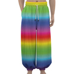 Rainbow Print Lantern Pants