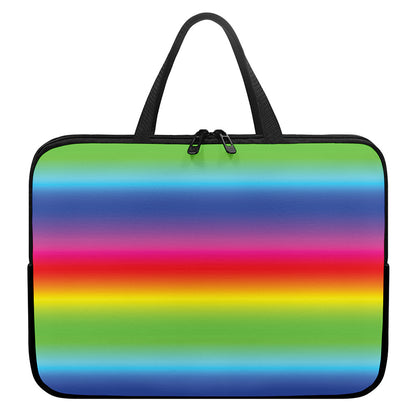 Rainbow Print Laptop Sleeve With Handle