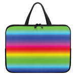 Rainbow Print Laptop Sleeve With Handle