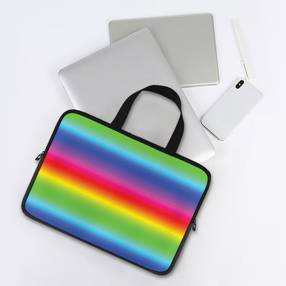 Rainbow Print Laptop Sleeve With Handle