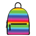 Rainbow Print Leather Backpack