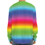 Rainbow Print Long Sleeve Baseball Jersey