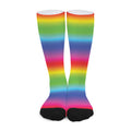 Rainbow Print Long Socks