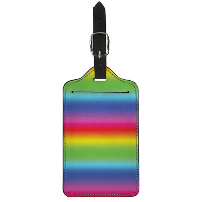 Rainbow Print Luggage Tag