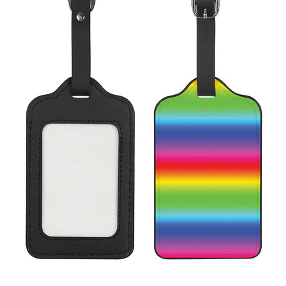 Rainbow Print Luggage Tag