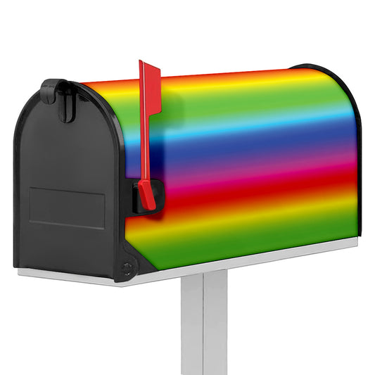 Rainbow Print Mailbox Cover