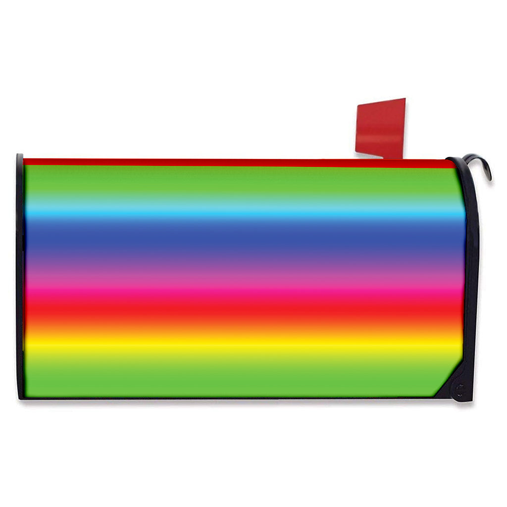 Rainbow Print Mailbox Cover