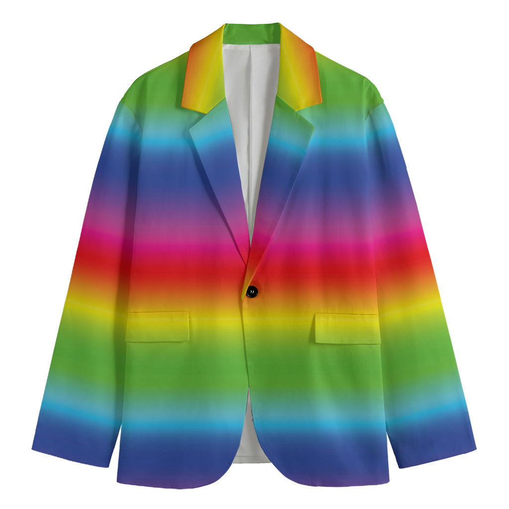Rainbow Print Men's Blazer