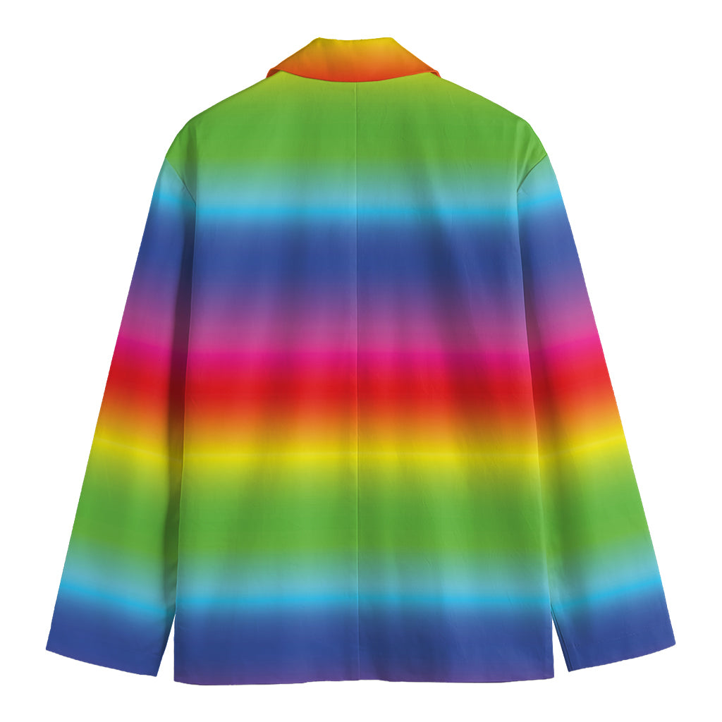Rainbow Print Men's Blazer
