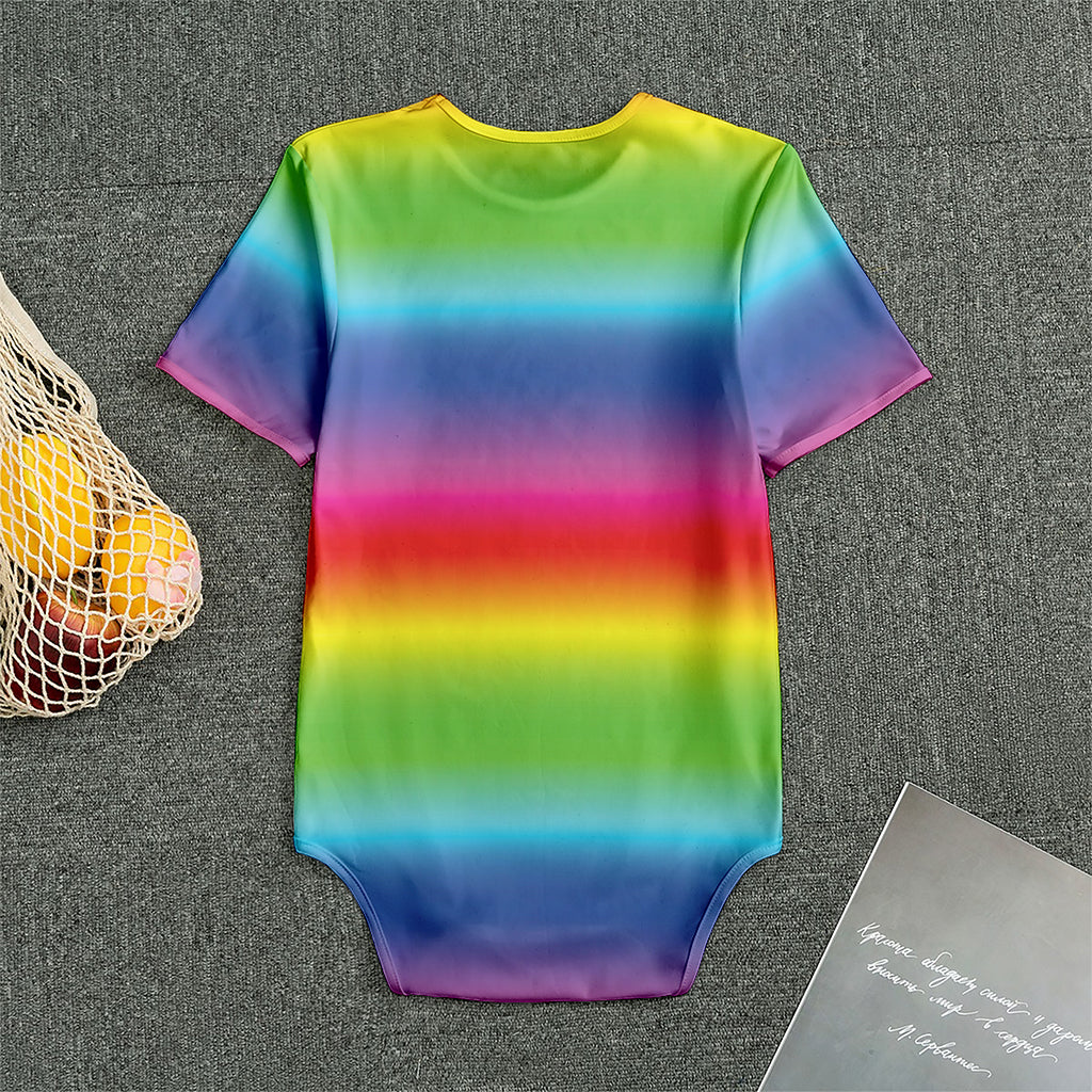 Rainbow Print Men's Bodysuit
